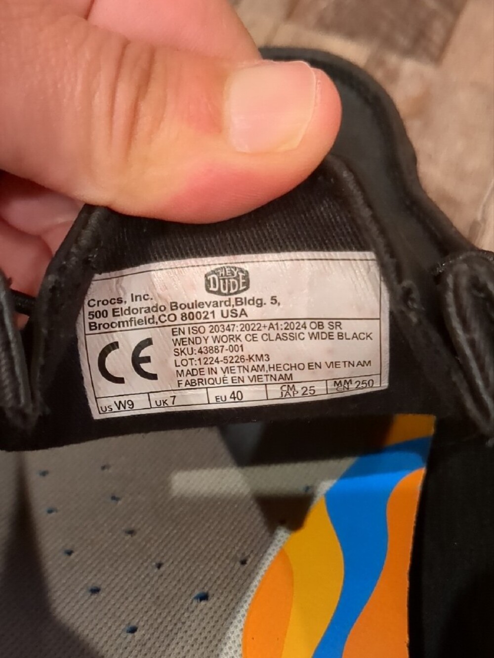 Hey Dude Black Women's CE-cert Work Shoe - Picture 3 of 4